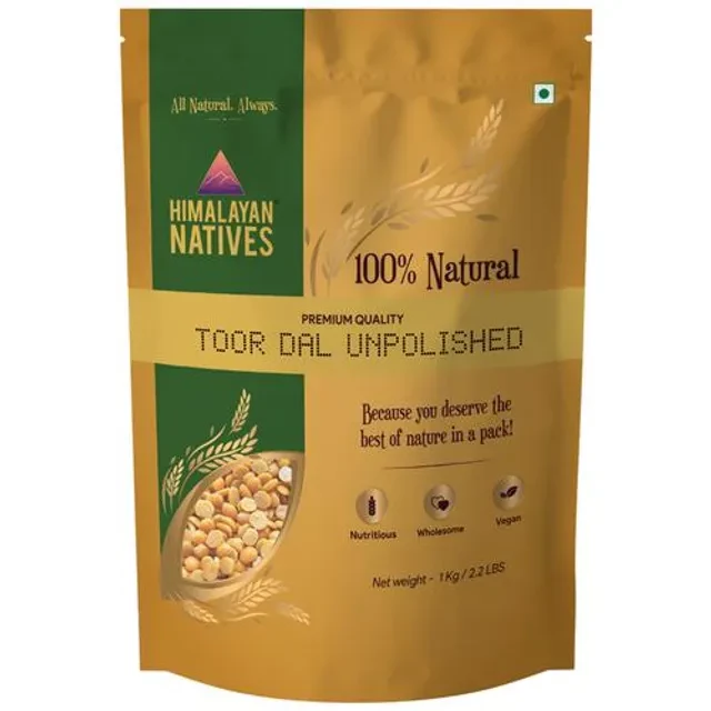 Himalayan Natives Toor Dal - Unpolished, 1 kg-2.webp